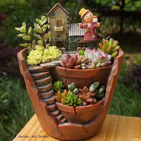 Hanging Garden Creative Succulent Flower Pot ✔️