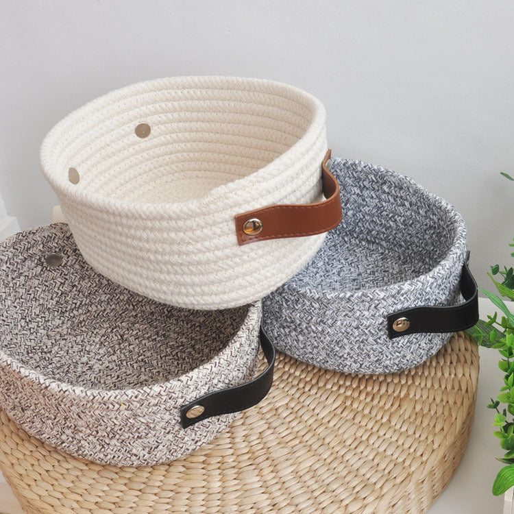 Hand Woven Cotton Thread Storage Basket ✔️