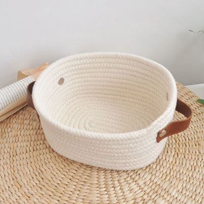 Hand Woven Cotton Thread Storage Basket ✔️